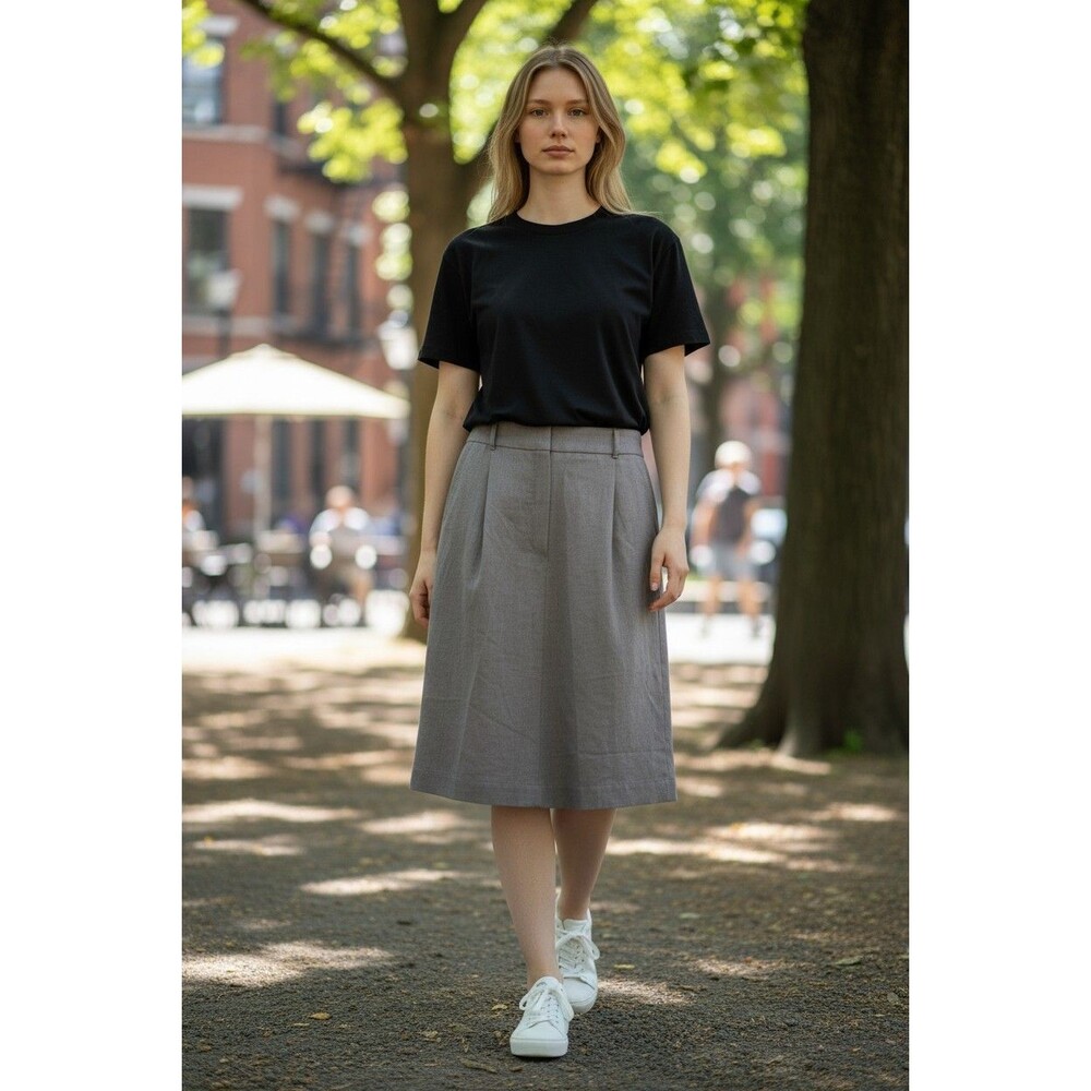 Babaton Gray Bermuda Shorts